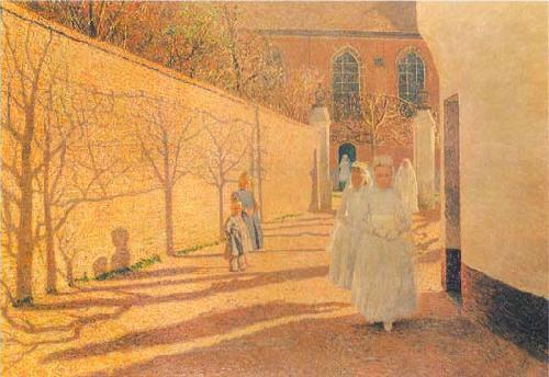 Emile Claus First Communion oil painting image